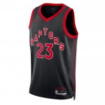 Toronto Raptors Trikot Fred Vanvleet 23 Jordan 2022-23 Statement Edition Schwarz Swingman - Herren